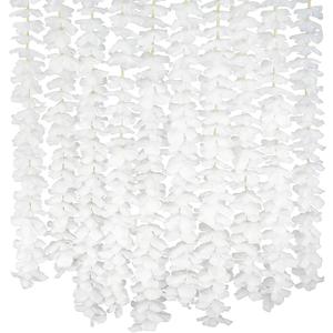 GPARK 10 Pack 6.5 Feet / 78 inch Wisteria Artificial Fake Hanging Flowers Silk Vine Ratta Plants Leaf Garland for Home Wedding Party Garden Outdoor Greenery Wall Decoration 