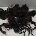 LONAI Hair Extension,9PCS 22" Curly Clip in Hair Extensions LN002 Long Soft Thick Synthetic Hairpieces for Women- Black Brown