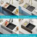 Kraus Multipurpose Workstation Sink Roll-Up Dish Drying Rack, Colander and Trivet in Black, KRM-11BL, 16.88" x 12" x .38"