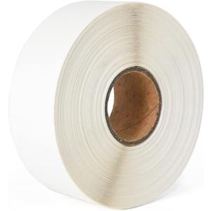 Dissolvable Food Labels Stickers,Roll of 500 Labels,3.5"x 1.5"Adhesive Stickers(Blank White)