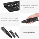 uxcell 6 Pcs Knife Cover Sleeves, 8.1" x 1.8" PP Knives Edge Guard Blade Protector Universal Knife Sheath for Home Kitchen, Black