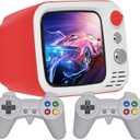 Tiny Arcade TV 3.5" Mini Retro Game - Two Player Playable TV Console & w/ Real Gameplay & Sound - 700+ Classic Video Games - H7 (Red)