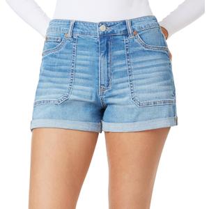WallFlower Womens Tomboy 3" Relaxed Denim Shorts High Rise Insta Dreamy Juniors (5, Elsie)