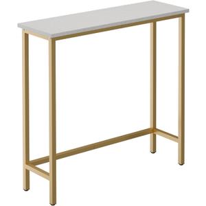 HollyHOME Narrow Hallway Table, 29.5" Small Console Stand, Slim Entryway Table, Sofa Desk, for Hallway, Bedroom, Living Room, Foyer, Rock Texture