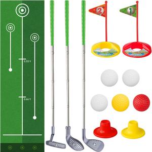 Liberry Toddler Golf Set for 3 4 5 6 Years Old Boys Girls, Adjustable Kids Golf Clubs Set with Putting Mat & Storage Bag, Outdoor Indoor Sports Toys Christmas Birthday Gifts