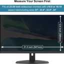 Hanging Computer Privacy Screen Protector Shield Compatible for 23/24 Inch Widescreen Desktop Monitor -Anti Glare & Blue Light Filter-Hanging Design for Easy On/Off