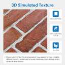 COMSTICKC 3D Faux Brick Wall Panels Peel and Stick, 12 Pcs 22.8" x 11.8", 30x40 CM