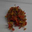 6 Bundles Artificial Fall Flowers for Outdoors Fake Plants Garden Home Fall Decor,UV Resistant Realistic Silk Faux Autumn Flower Indoor Outside Front Porch Patio Balcony Yard Farmhouse(Orange)