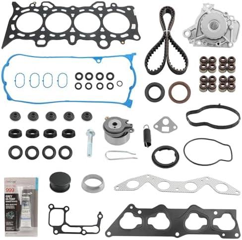 Full Head Gasket Kit With Timing Belt, Compatible with 2001-2005 Honda Civic 1.7L D17A1 Engine,Replace# HS26236PT 14400-PMM-A02 HS4034