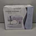 Sewing Machine for Beginners, Electric Mini Portable, 14 Built-in Stitches with Reverse Sewing, 2 Speeds Double Thread with Foot Pedal, Storage Bag, Cotton Fabric and Threads- Extension Table