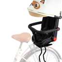 Rear Child Bike Seat, with Rain Shelter Backrest Rear Bike Seat, Foldable Rear Mounted Child Bike Seat, 2025 New Comfortable Child Rear Seat, Suitable for Most Bicycle Rear Frames