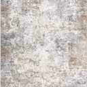 UERMEI 8x10 Area Rug Living Room Rugs - Washable Neutral Modern Abstract Soft Thin Large Rug Indoor Floor Non Slip Rug Carpet for Bedroom Under Dining Table Home Office Decor - Brown Grey