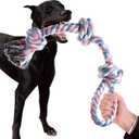 XIGOU Indestructible Dog Toys - Tough Puppy Chew Toys for Aggressive Chewers, Dental Cleaning Tug of War Toy, Great for Small to Large Breeds