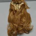 XiongXiongLe Brown Long Curly Wig for Women Cosplay Anime Game Costume Hair Replacement Wigs Cos Halloween Anime Role Christmas Party