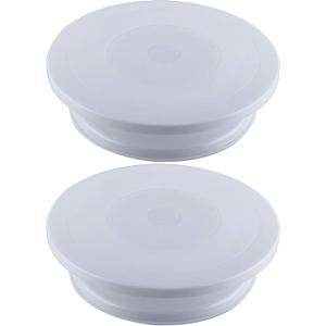 KEILEOHO 2 Pack 11 Inch Premium Cake Turntables, Smoothly Turns for Cake Decorating, Lightweight & Durable Stand for Decoration, Sculpting, Model Building, Painting