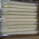 YOROXRG 100Pack Ivory Taper Candles, 7-8 Hours Burn Time, Unscented, Smokeless and Dripless, 0.75 x 10 Inch Dinner Candle Set for Household, Wedding, Party and Home Dcor Candlesticks, 0.75 inches in diameter x 10 inches in height