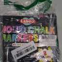 Labeol 8 Colors 10mm Liquid Chalk Markers, 2-in-1 Nib Washable Jumbo Chalk Markers for Windows, Cars, Signs, Glass, White Boards and Mirrors