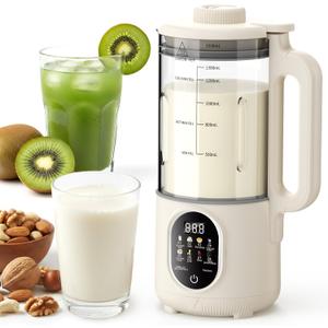 55oz Nut Milk Maker, 10-in-1 Plant Milk Maker Machine, 800W 20-Blade Smooth Blend  Soy/Almond/Oat Milk Maker  Hot Max 27oz, One-Touch, Auto Clean 2-Min, 12-H Delay, 4-H Keep Warm