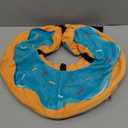 Grand Line Donut Inflatable Collar for Dogs and Cats, Soft Recovery Dog Cone After Surgery, Protective Pet Neck Cone for Small, Medium, Large Dogs, Not Block Vision (Blue, L)