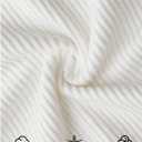 ZESICA Women's Long Sleeve Lace V Neck Fall Shirts Slim Fit Going Out Tops Ribbed Knit Dressy Business Casual Blouses (White, M)