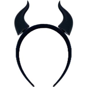 Devil Horn Hair Clips Halloween Cosplay Gothic Hairband 3D Print Demon Horn Hairband