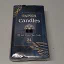 YOROXRG 24 Pack Black Taper Candles, 7-8 Hours Burn Time, Unscented, Smokeless and Dripless, 0.75 x 10 Inch Dinner Candle Set for Halloween, Household, Wedding, Party and Home Décor Candlesticks