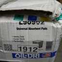 Oil-Dri L90902 15" W x 19" L Universal Heavy Weight Bonded Perforated Pads (100 Mats/Box)