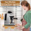 Bamboo Appliance Slider|16"D x 13"W Sliding Tray for Coffee Maker on Countertop|Heavy-Duty Coffee Pot Slider Tray & Kitchen Caddy for KitchenAid Mixer, Air Fryer