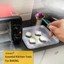 2 x JETKONG Baker's Dusting Wand for Sugar, Flour and Spices, Stainless Steel Powdered Sugar Shaker Duster Sifter, Set of 2 (Rainbow)