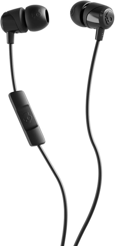 Skullcandy Jib USB-C Wired Earbuds with Noise Isolating Fit, in-Line Microphone Call and Track Control for iPhone Android, Ear Gel Sizes Included for Custom Fit - True Black