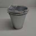Juvale Metal Bucket 3-Pack - 7 in Top Dia x 4.5 in Bottom x 7.2 in H, 100 oz, Silver - Ice Bucket & Beer Chiller Tin Pails, Galvanized Party Pails for Centerpieces