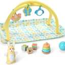 Melissa & Doug Mine to Love Toy Time Play Set for Dolls with Activity Gym, Stacker, Blocks, More (16 pcs)