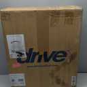 Drive Medical 2-in-1 Raised Toilet Seat with Removable Padded Arms - Elevated Bathroom Safety Support - Secure Locking Attachment - Easy Height Assistance - Durable Construction, Standard Toilets