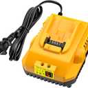 DCB112 20V MAX Battery Charger Replacement for Dewalt Battery Charger, Compatible with Dewalt 12V-20V Battery