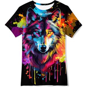uideazone Tshirts for Boys Kids Short Sleeve T-Shirt 3D Graphic Tee Shirts Tops Clothes 13-14Years