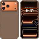 BENTOBEN for iPhone 17 Pro Max Case, Liquid Silicone Anti-Slip Microfiber Lining 17 ProMax Phone Case, Slim Soft Gel Rubber Anti-Scratch Shockproof Cover for iPhone 17 Pro Max 6.9" 2025, Brown