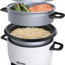 Aroma Housewares 14-Cup (Cooked) (7-Cup UNCOOKED) Pot Style Rice Cooker and Food Steamer (ARC-747-1NG),White