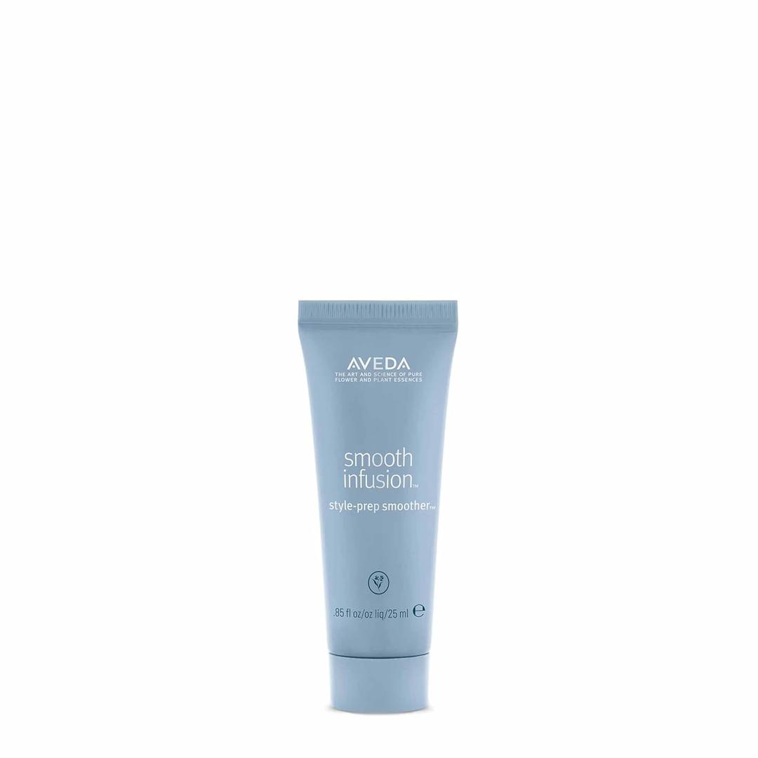 Aveda Smooth Infusion Style-Prep Smoother | Leave-In Anti-Frizz Serum | 72-Hour Frizz Defense & Frizz Control | Heat Protectant | 98% Naturally Derived* (0.85 Fl Oz (Pack of 1))