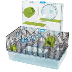 BrisbyLoft Acracde Hamster Cage (23.5"L x 14.3"W x 24.4"H, Clear)
