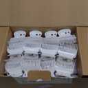 Conair Hot Rollers for Long, Medium & Short Hair, 12 Ceramic Flocked 1-Inch and 1-Inch Heated Hair Rollers with Clips, Hot Curlers for Women, Volume & Curls