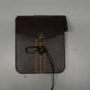 Vintage Medieval Faux Leather Belt Bag Portable Viking Brown Side Pack Waist Bag Middle Ages Faux PU Leather Belt Pouch for Men Women Halloween Ren Faire Viking Renaissance Cosplay