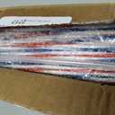 100 PCS 250th Anniversary 4th of July Glow Sticks Bulk with Connectors,Red White Blue 3 Colors In 1 Glow in The Dark Stick, Light Up Bracelets & Necklaces for Kids & Adults Party Favor Supplies