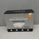 blunique Heated Blanket Throw Electric Blanket  Fast Heating Blanket with 10 Heat Settings & 10 Hours Auto Off, Cow Print Blanket Cozy Soft Fleece Sherpa, Washable, Warm Gifts for Grandma (Throw 50" x 60", 12 - Black White Cow)