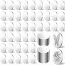 Yaocom 300 Pcs Stainless Steel Disc, Blank Metal Strike Round Plates for Crafts Blank Coins for Crafts Metal Stamping and DIY Jewelry Making,19 Gauge Thickness(0.5 Inch)