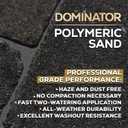 40 Pound Charcoal Gray DOMINATOR Polymeric Sand with Revolutionary Ceramic Flex Technology for Stabilizing Paver Joints/Gaps, 1/8 up to 4, Professional Grade Results