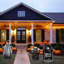 3 x 6 Pcs Halloween Decorations Outdoor, 17" Large Realistic Halloween Cemetery Tombstone Yard Signs with Stakes, Waterproof Lawn Garden Outside Decorations - Set 2