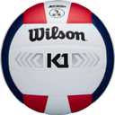 3 Pack WILSON Indoor Game Volleyballs - Official Size (Red/White/Navy)