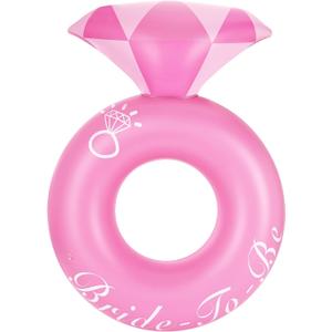 HeySplash Pool Floats, Inflatable Diamond Ring Pool Float, Large Engagement Ring Floatie for Bachelorette Party, Swim Tube River Lake Wedding Bride Stagette Decor Fun Toy Raft for Adults, Pink HeySplash Pool Floats, Inflatable Diamond Ring Pool Float, Large Engagement Ring Floatie for Bachelorette Party, Swim Tube River Lake Wedding Bride Stagette Decor Fun Toy Raft for Adults, Pink