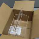 Acrylic Utensil Caddy.Silverware Organizer & Utensil Holder-Heavy-Duty Countertop Cutlery Caddy for Spoons, Forks, Knives, Napkins, Plates | Space-Saving Table, Buffet, Picnic Party Essential (Clear)