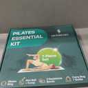 Pilates Home Workout Kit 7pc Pilates Set for Women with Toning Ring (Magic Circle), Mini Ball & Resistance Bands. Full Mat Pilates Equipment for Yoga, Core & Stretching at Home
